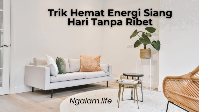 Trik hemat energi