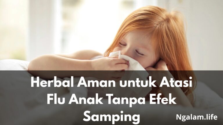 Herbal Aman untuk Atasi Flu Anak